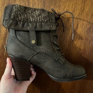Dark Brown ‘Wynne’ booties size 10